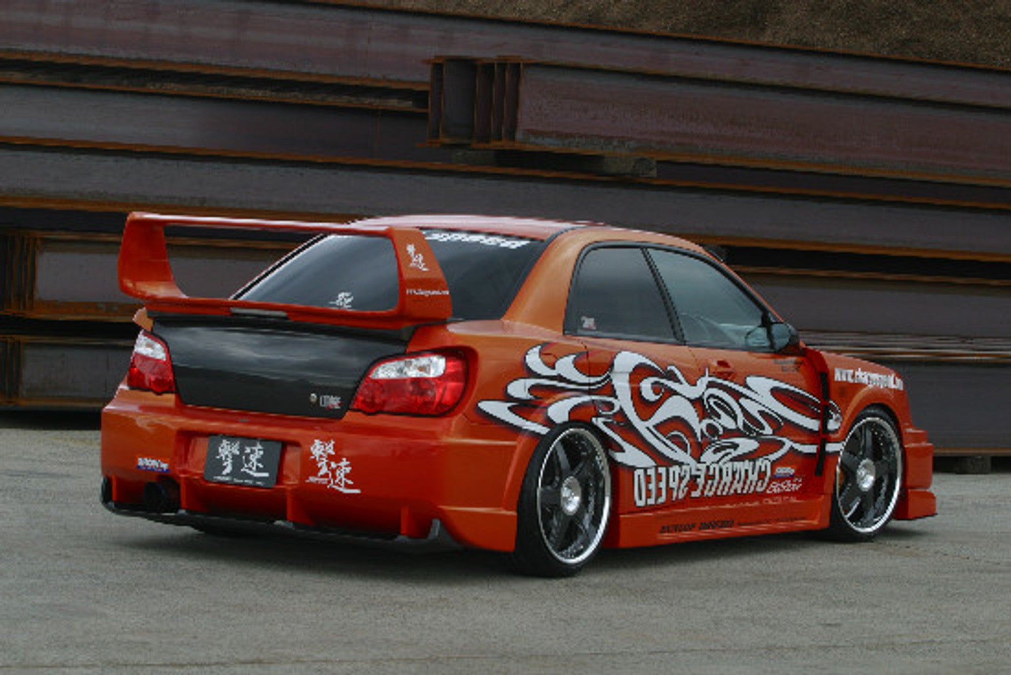 Charge Speed 2004-2005 Subaru Impreza GD-B Peanut Eye Super GT Wide Body Kit Full Kit With 3D CARBON