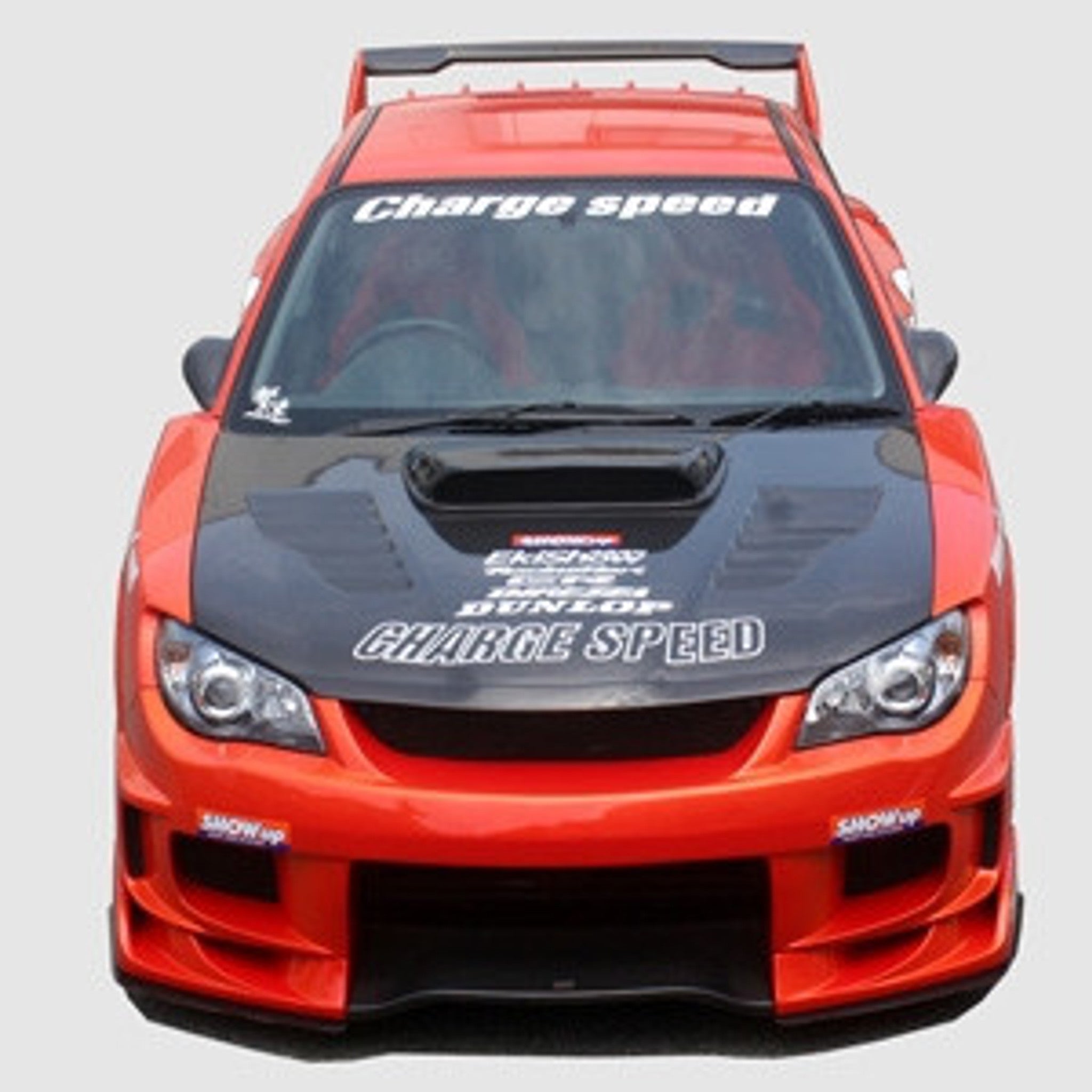 Charge Speed 2006-2007 Subaru Impreza GD-F HAWK Eye SUPER-GT Wide Body Full Bumper Kit With 3-D Carbon