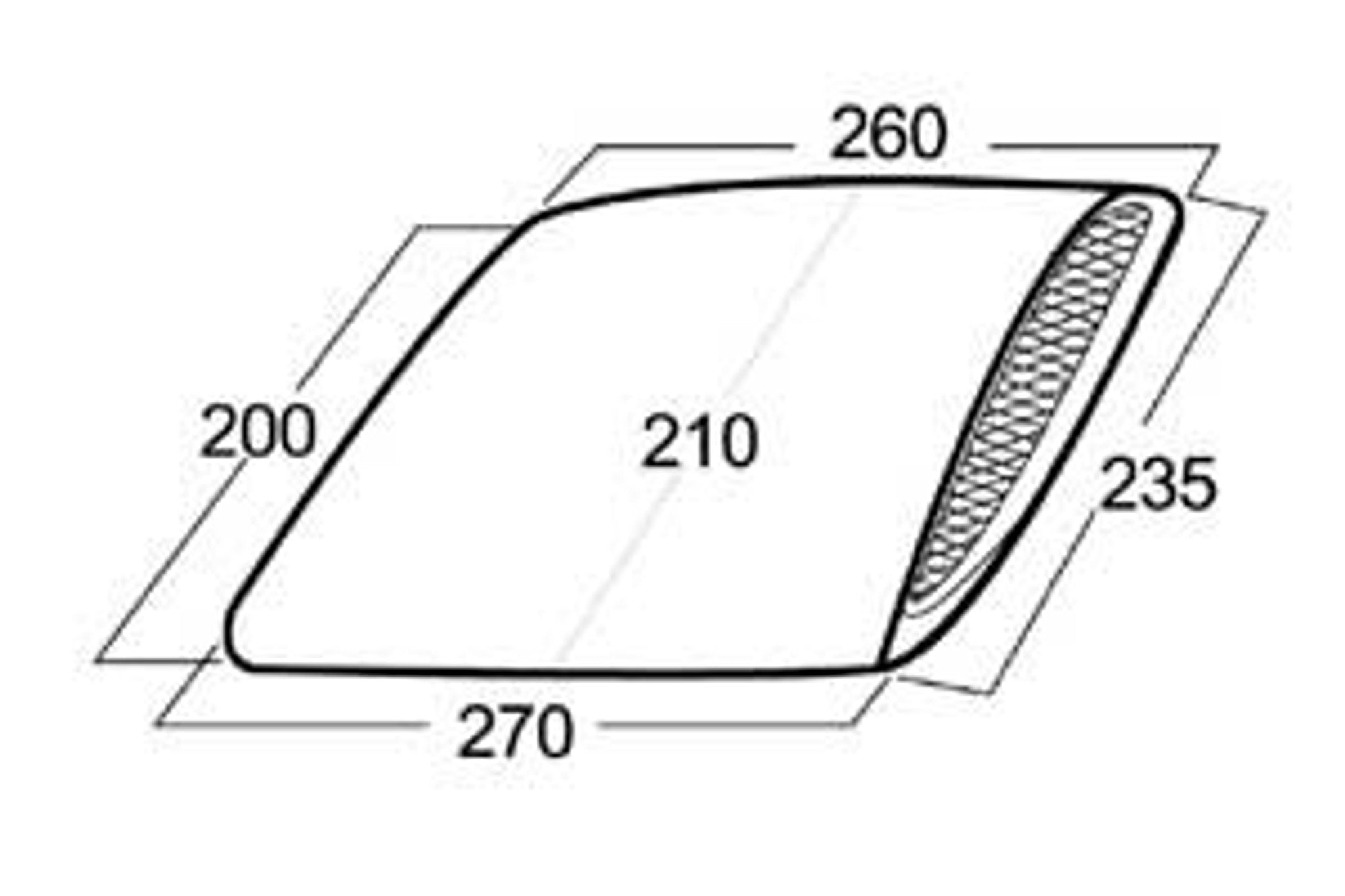 Charge Speed Universal Air Duct Side Carbon