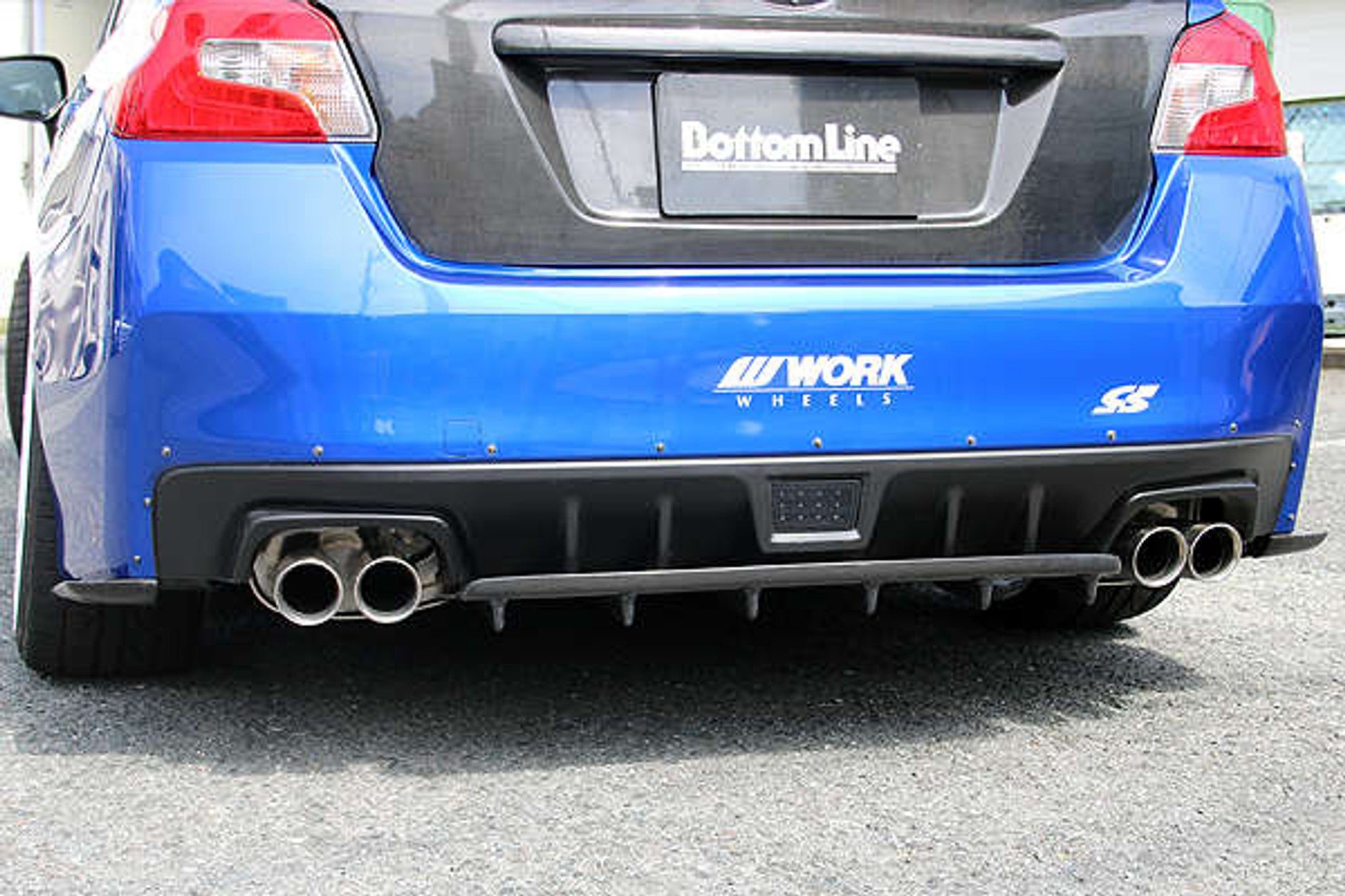 Charge Speed 2015-2021 Subaru WRX STi Carbon Rear Under Plate for OEM Rear Bumper Only