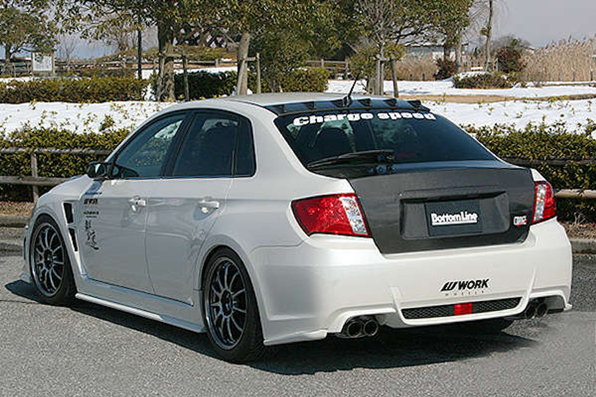 Charge Speed 2011-2014 Subaru WRX STi & Non-STi 4 Doors Sedan GV-B BottomLine Type 1 FRP Full Lip Kit for STi