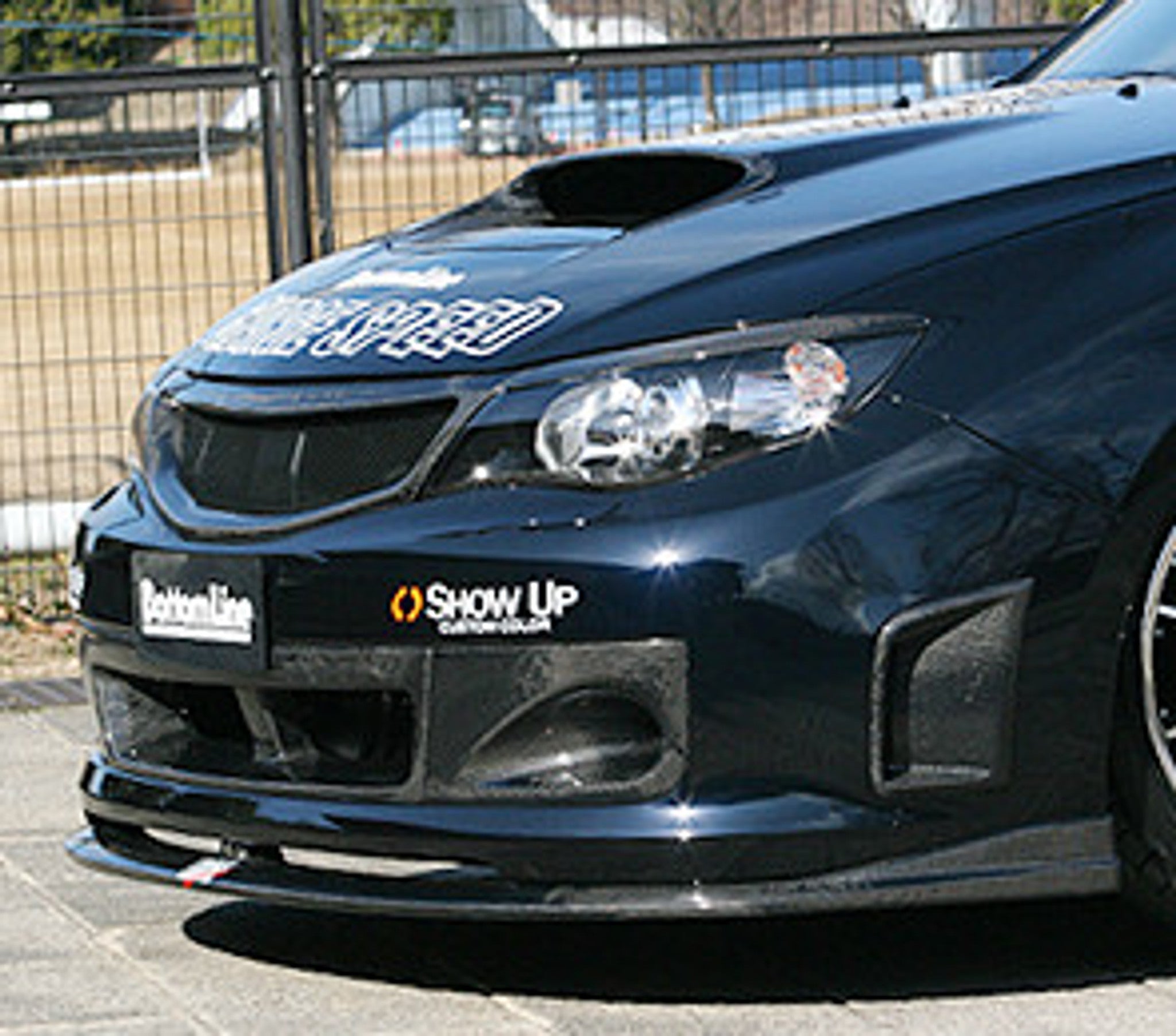 Charge Speed 2008-2010 Subaru WRX STi GR-B Hatchback BottomLine Type 1 Front Lip Carbon