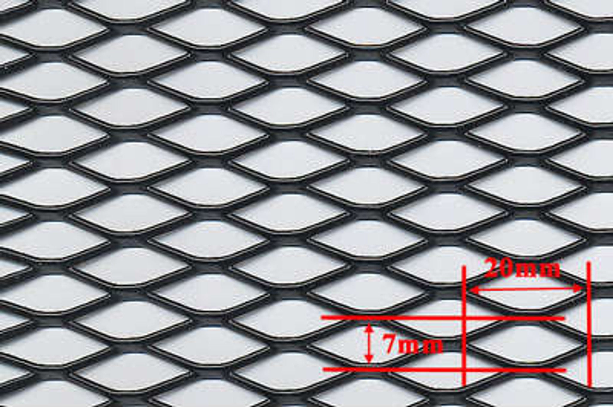 Charge Speed Universal Aluminum Mesh Grill Carbon Black Medium