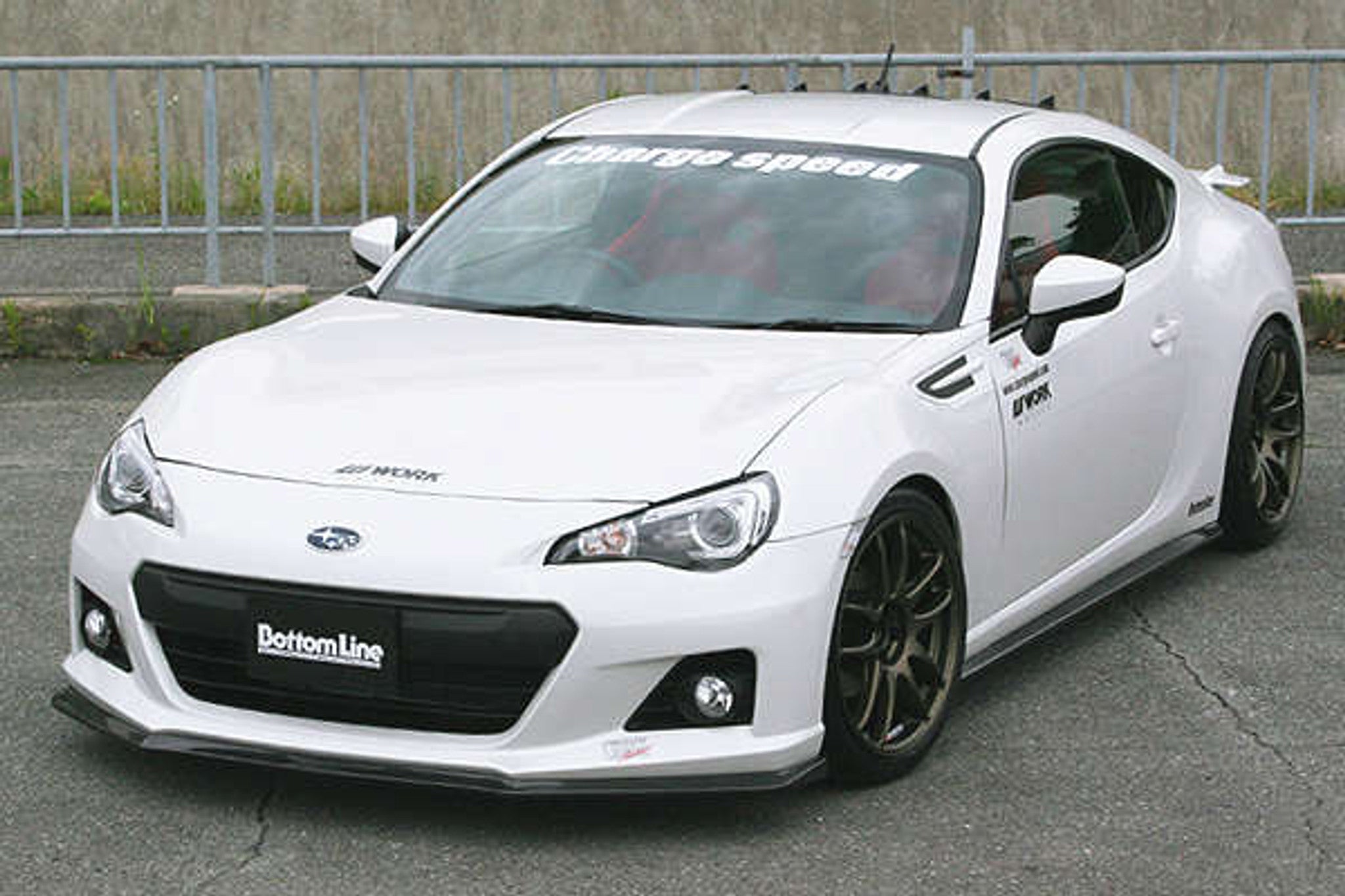 Charge Speed 2013-2016 Subaru BR-Z ZC-6 Zenki Model Bottom Lines Type 1 FRP Front Lip