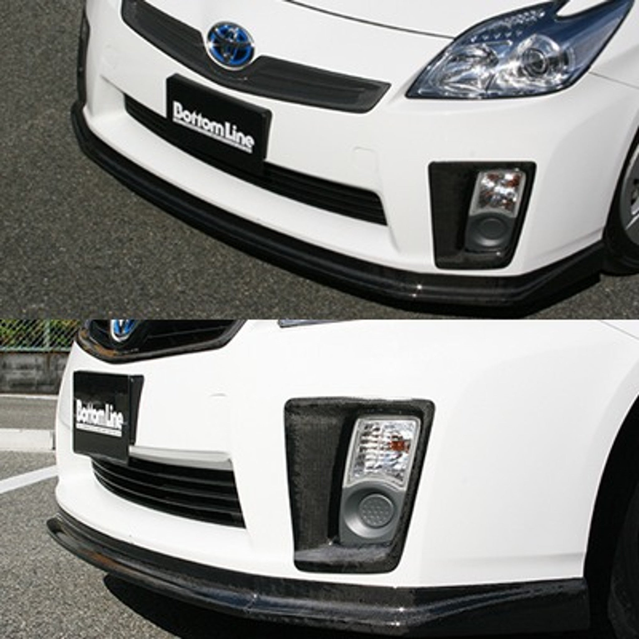 Charge Speed 2010-2011 Toyota Prius Zenki XW30 Front Bumper Side Cowl Carbon