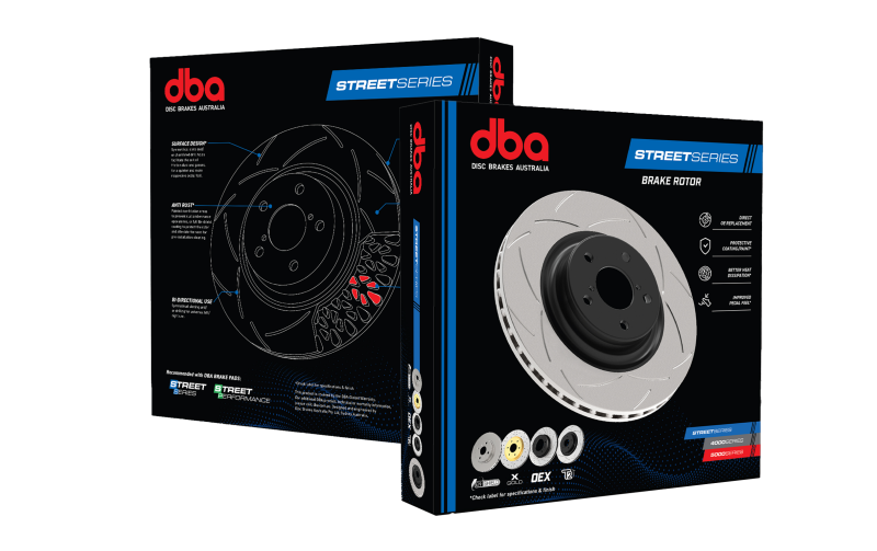DBA 97-03 Honda Accord 3.0L Rear Drilled & Slotted Rotor (w/Gold Hat)