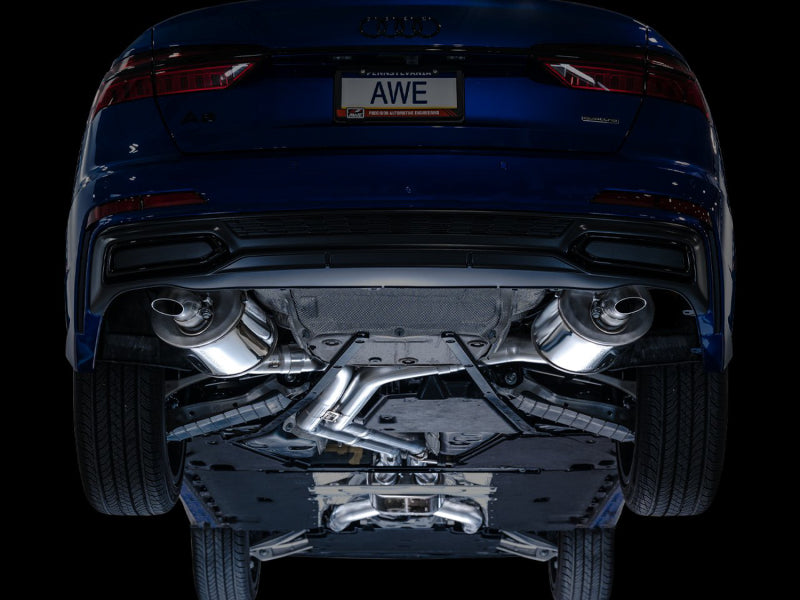 AWE Tuning Audi 2019-2023 C8 A6/A7 3.0T Touring Edition Cat-Back Exhaust- Turn Downs