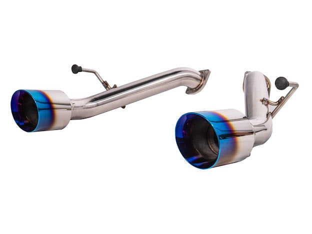 2023-PRESENT NISSAN 400Z RZ34 | MUFFLER DELETE AXLE BACK DUAL TIPS EXHAUST (CHROME OR BURNT BLUE TIPS)