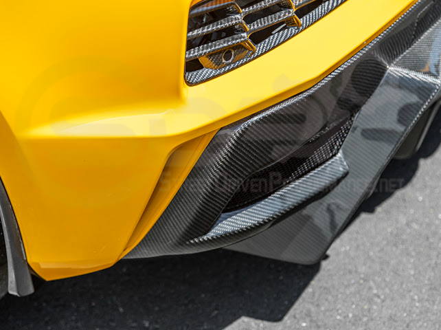 2023-UP CHEVROLET CORVETTE C8 Z06 | SDP PERFORMANCE PACKAGE CARBON FIBER REAR BUMPER FINNED DIFFUSER