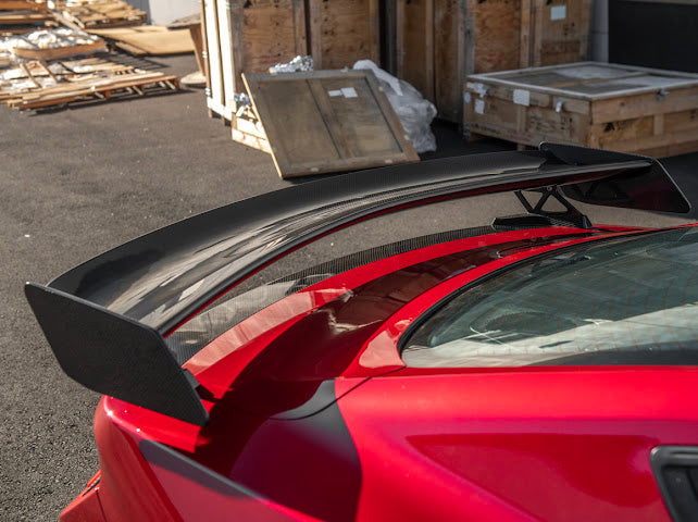 2024-UP MUSTANG S650 | CARBON FIBER GT500 REAR HIGH WING SPOILER