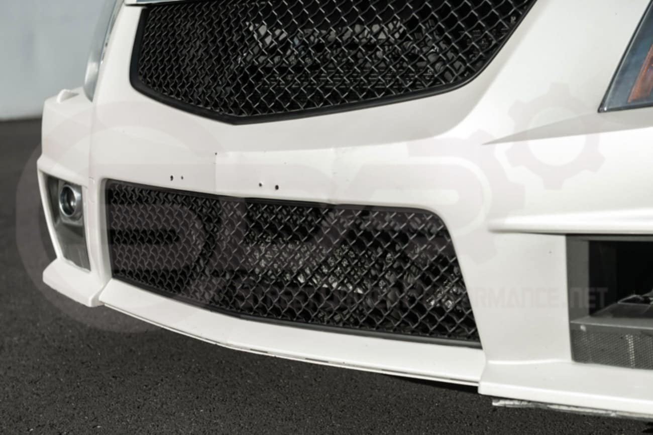 2009-2015 CTS-V V2 -  Black front grilles set (blank no emblem)