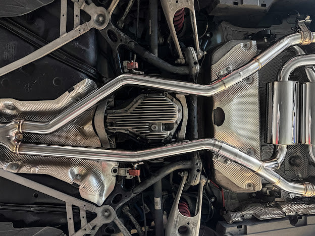 2014-2019 BMW F80 M3 & F82 / F83 M4 | MUFFLER AXLE BACK WITH RESONATED MID PIPE CAT BACK EXHAUST