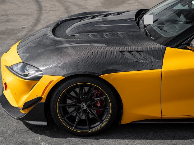 2020-Up Toyota GR Supra A90 A91 | JDM Performance Style Carbon Fiber Front Air Vented Hood