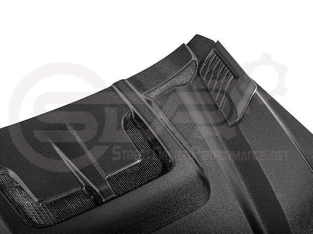 2022-UP TOYOTA TUNDRA | SDP CARBON FIBER FRONT VENTED HOOD WITH SIDE VENTS
