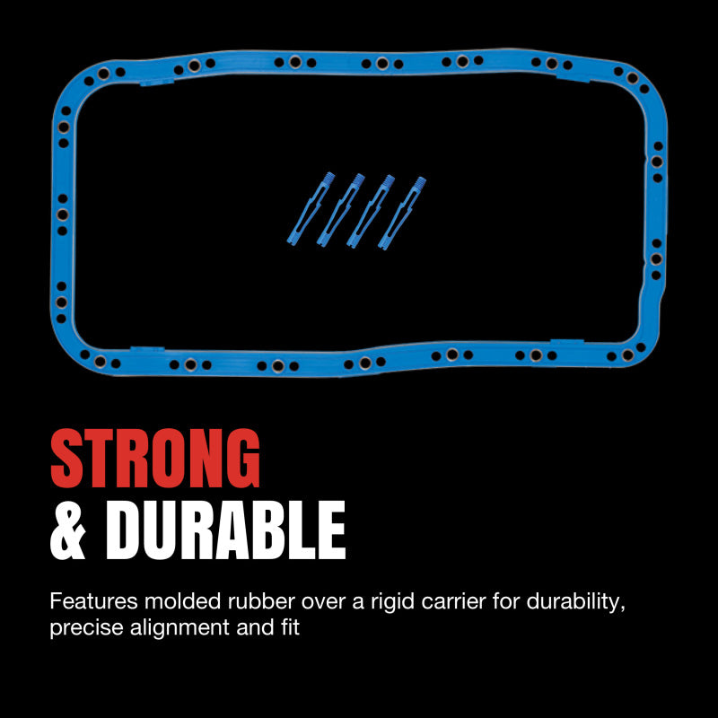 Fel-Pro Chevrolet C10 OS 30386 C Engine Oil Pan Gasket Set Blue Stripe cork-rubber