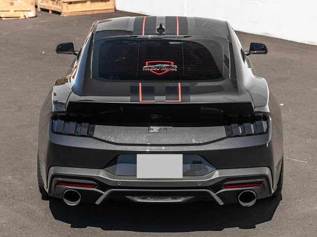 2024-UP FORD MUSTANG S650 | SMOKE TINTED REAR TAIL LIGHT TRIM BEZEL COVER