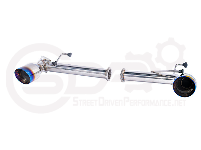 2013-2021 SCION FRS, SUBARU BRZ, TOYOTA 86 | MUFFLER DELETE AXLE BACK DUAL EXHAUST (CHROME TIPS OR BURNT BLUE TIPS)