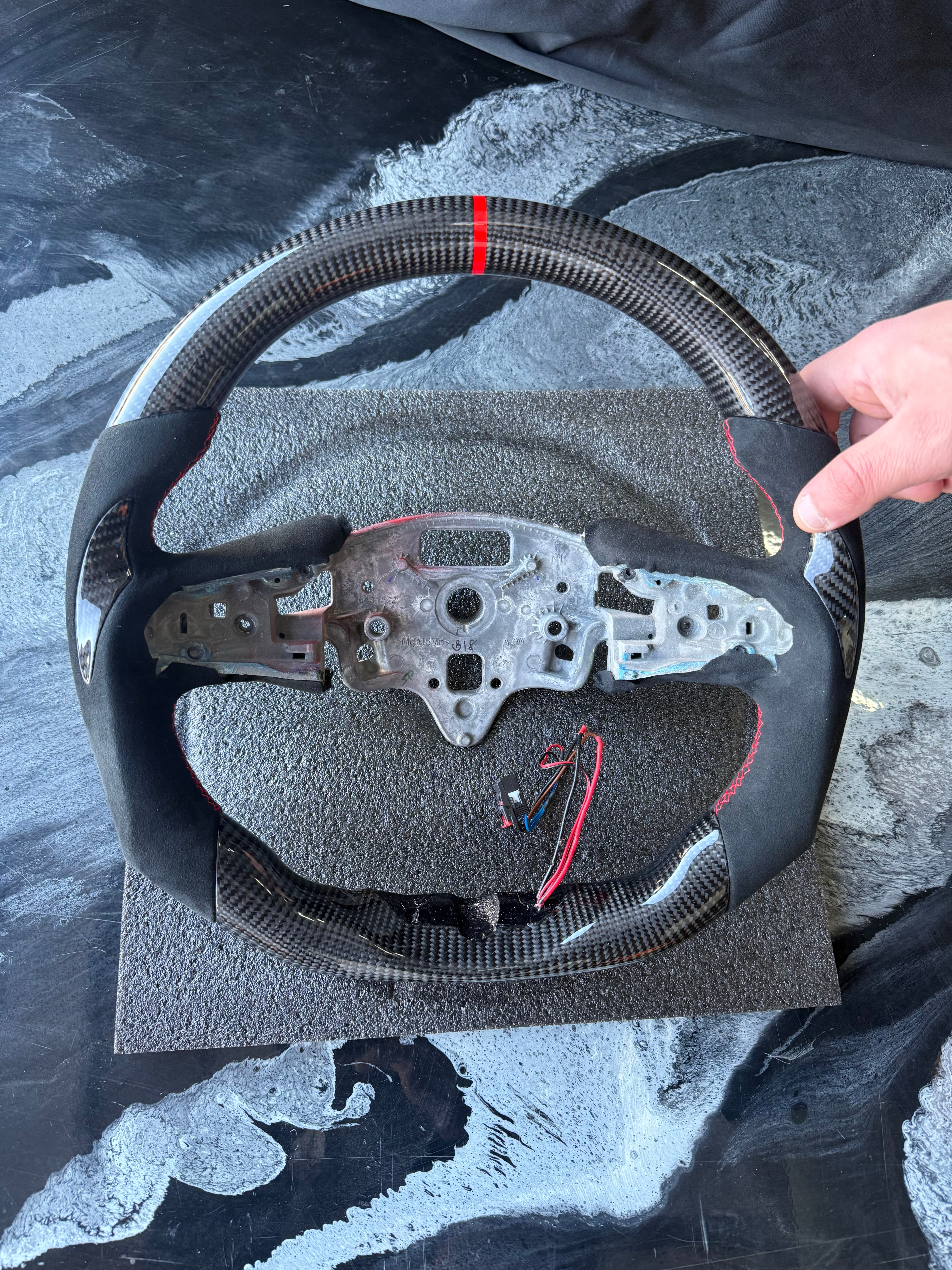 2020 - 2024+ Cadillac CT4-V Blackwing / CT5-V Blackwing - Heated Carbon Fiber Steering Wheel