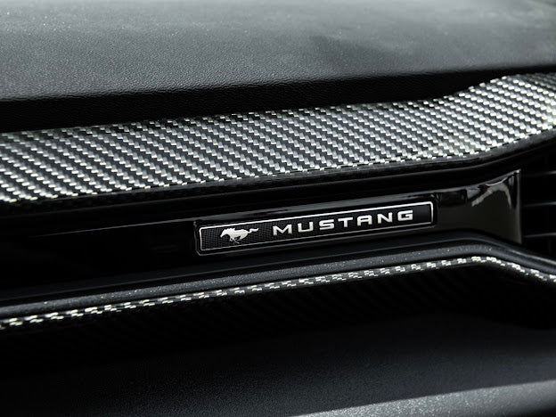 2024-UP FORD MUSTANG S650 | CARBON FIBER AC OUTLET COVER PANEL