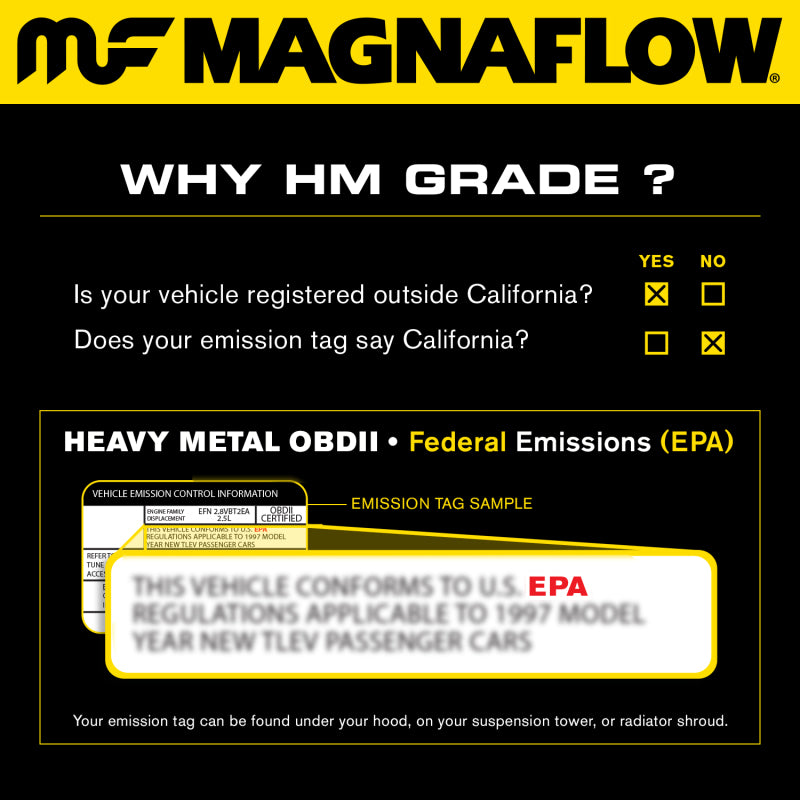 MagnaFlow Direct Fit Catalytic Converter 96-97 Lex LS400 4.0L Rear Y