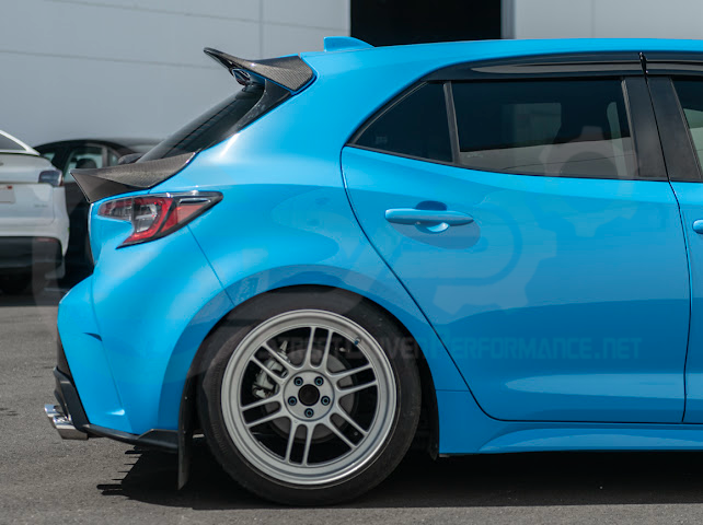 2019-UP TOYOTA GR COROLLA | JDM SDP PERFORMANCE STYLE CARBON FIBER REAR ROOF WING DUCKBILL SPOILER