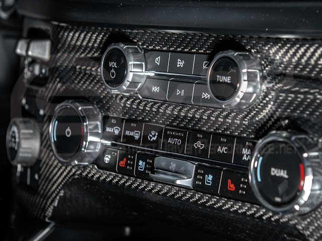 2021-UP FORD F-150 | FACTORY STYLE CARBON FIBER CENTER AC RADIO CONTROL PANEL COVER