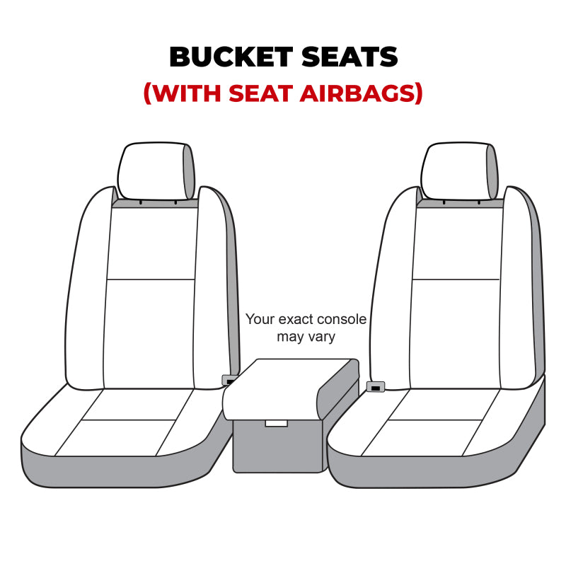 Covercraft 22-24 Dodge Ram 2500 Waterproof Polyester SeatSaver Custom Front Row Seat Covers - Grey