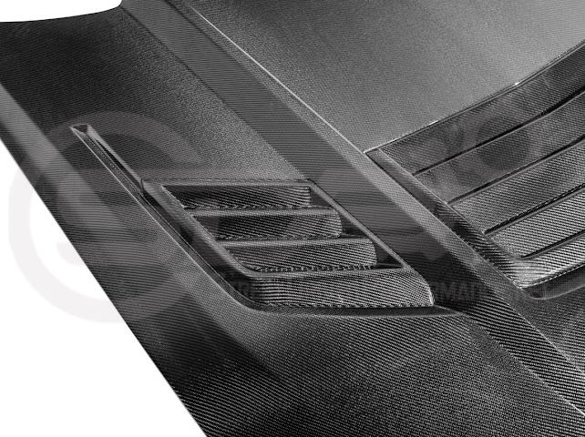 2024-UP FORD MUSTANG | SUPER SNAKE STYLE FRONT VENTED HOOD