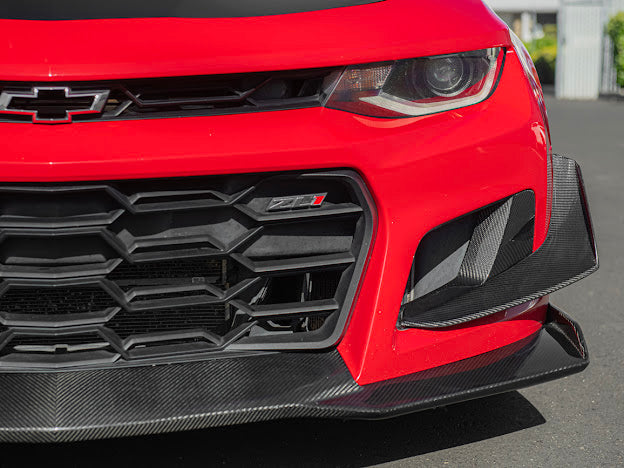 2017-UP CAMARO ZL1 1LE FRONT AIR DUCT BEZELS & CANARDS DIVE PLANES