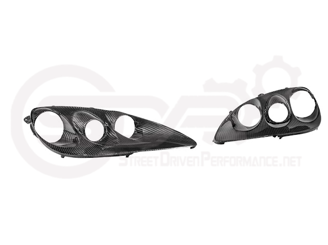 2005-2013 CHEVROLET CORVETTE C6 | FACTORY OEM STYLE CARBON FIBER  HEADLIGHTS HOUSING REPLACEMENT