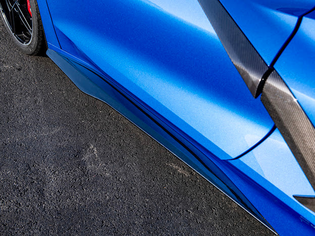 2020+ CHEVROLET CORVETTE C8 STINGRAY | Z06 PACKAGE SIDE SKIRTS ROCKER PANELS GROUND EFFECTS