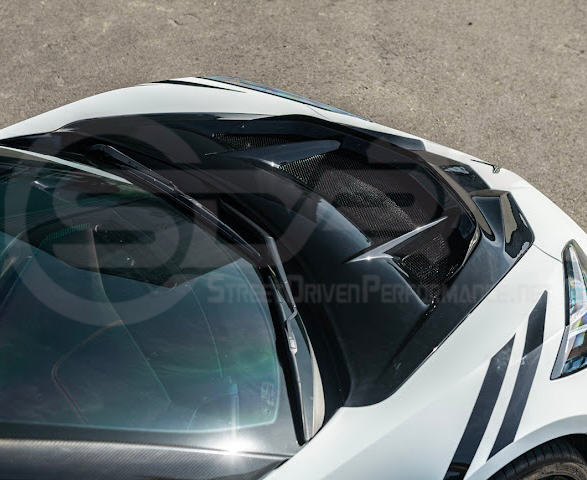 2020-PRESENT CHEVROLET CORVETTE C8 | ZR1 REPLICA STYLE CARBON FLASH FRONT VENTED HOOD