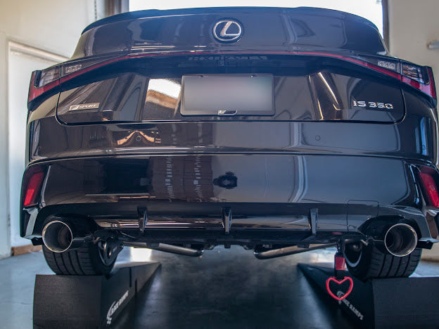 2021-PRESENT LEXUS IS300 IS350 MUFFLER DELETE AXLE BACK DUAL TIPS EXHAUST PAIR