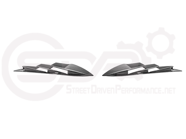 2020-Up Corvette C8 | SDP Performance Style Carbon Fiber Side Quarter Window Louver Sun Shade Cover