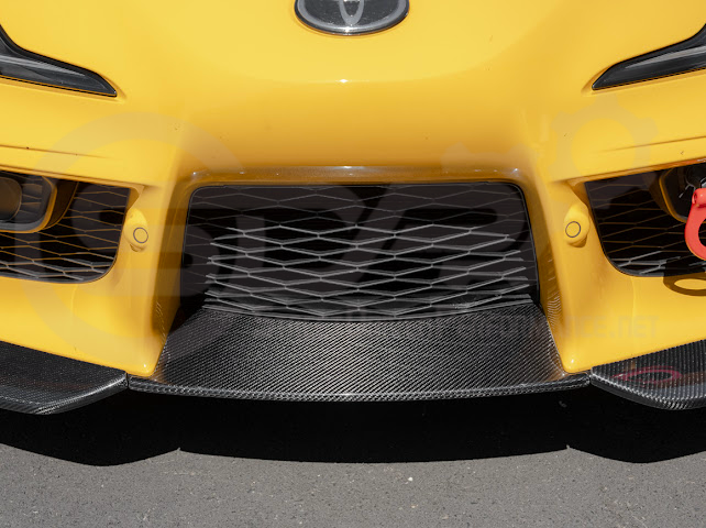 2020-Up Toyota GR Supra A90 A91 | A91 Package CARBON FIBER 3 Piece Front Bumper Lip Splitter Ground Effects