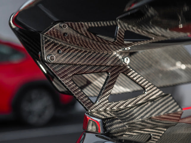 2024-UP MUSTANG S650 | CARBON FIBER GT500 REAR HIGH WING SPOILER