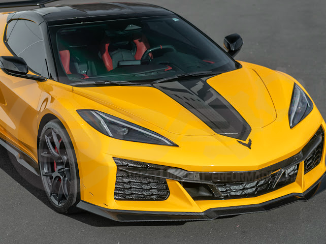 2023-Up Corvette C8 Z06 | Z07 Extended Package CARBON FIBER Front Lip Splitter Ground Effects