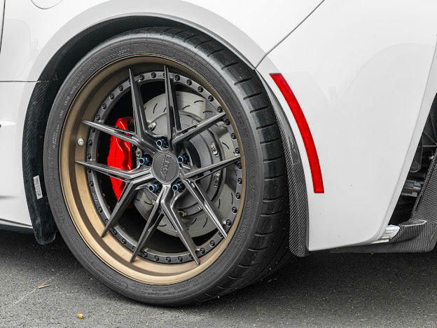 2014-2019 C7 Corvette - Extended Front & Rear Splash Guards / Mud Flaps Pair - for all models