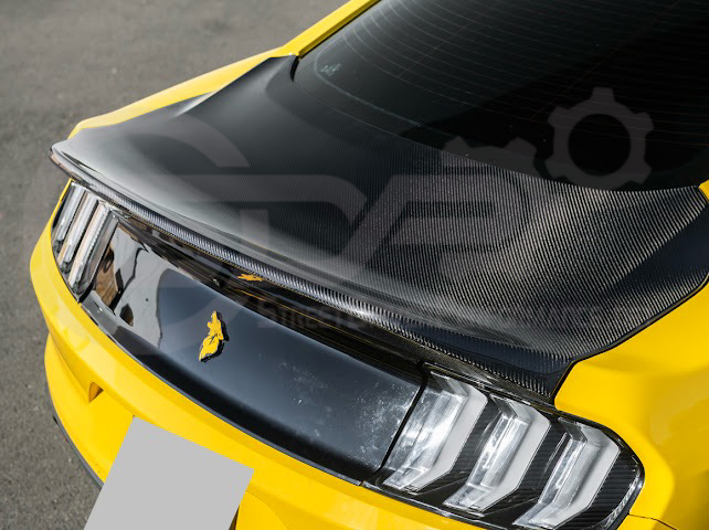 2015-2023 FORD MUSTANG | SUPER SNAKE STYLE REPLACEMENT REAR TRUNK LID WITH INTEGRATED SPOILER