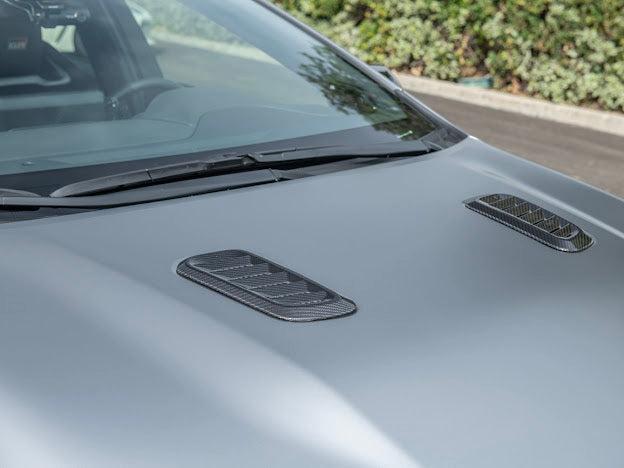 2023-UP TOYOTA GR COROLLA |FACTORY STYLE CARBON FIBER FRONT BULGE HOOD VENTS REPLACEMENT