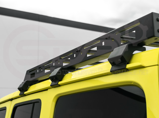 2018-UP JEEP WRANGLER JL & 2020-PRESENT JEEP GLADIATOR JT | CARBON STEEL BLACK TOP ROOF CARGO RACK (FULL & HALF LENGTH)