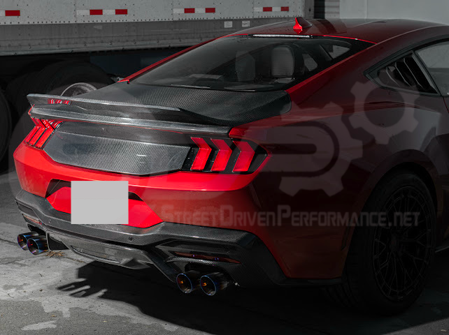 2024-Up Ford Mustang S650 | Factory Integrated Ducktail Style Carbon Fiber Replacement Rear Trunk Lid