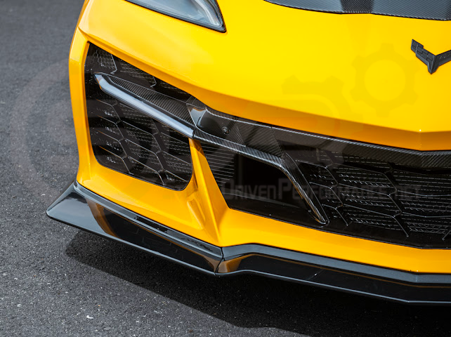 2023-Up Corvette C8 Z06 | Z07 Extended Package CARBON FIBER Front Lip Splitter Ground Effects