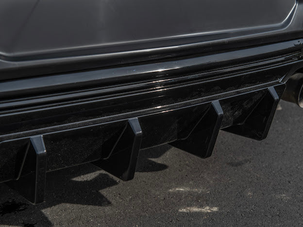 2016-Up Camaro |  Performance Track Style MATTE BLACK Rear Quad Exit Diffuser