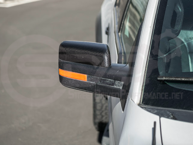 2009-2014 Ford F-150 Raptor SVT | Factory Style Carbon Fiber Mirror Covers Replacement