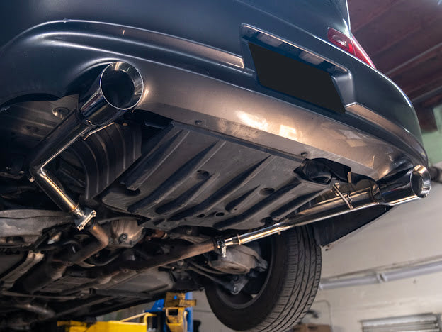 2007-2008 INFINITI G35 SEDAN & 2008-2014 INFINITI G37 SEDAN | MUFFLER DELETE AXLE BACK DUAL TIPS EXHAUST (CHROME TIPS OR BURNT BLUE TIPS)