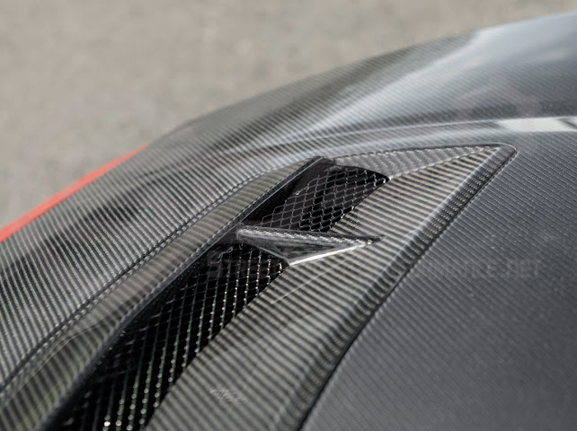2024-Up Ford Mustang S650 | Factory Style CARBON FIBER Front Hood with Hood Vent (2 versions)