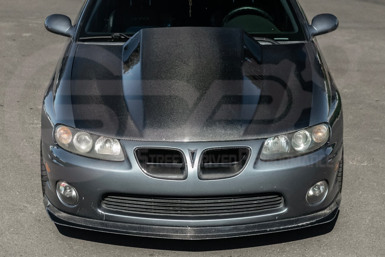 2004-2006 PONTIAC GTO | SDP PERFORMANCE STYLE CARBON FIBER FRONT COWL HOOD