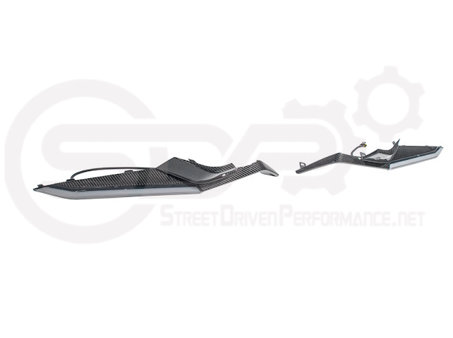2023+ CHEVROLET CORVETTE C8 Z06 | CARBON FIBER SEQUENTIAL LED DRL LIGHT BAR BEZEL INSERT