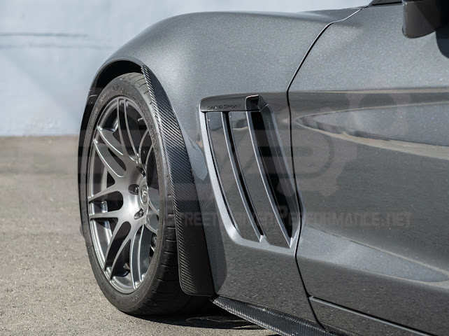2005-2013 Chevrolet Corvette C6 |Z06 ZR1 STYLE CARBON FIBER Front & Rear Splash Guard Mud Flaps